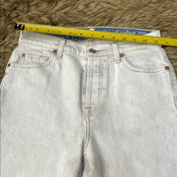 7 For All Mankind Blue Straight Leg Jeans Classic Fit - Picture 4 of 8